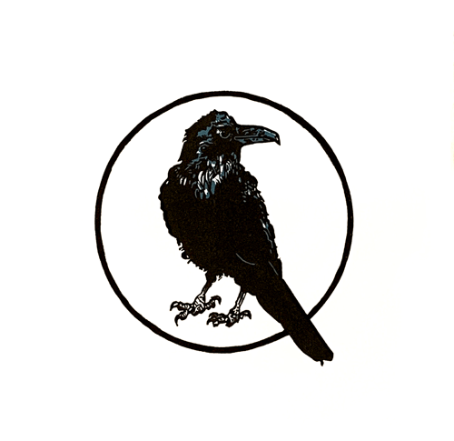 Raven Linocut Print